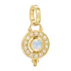 Wholesale 🌟 Temple St. Clair 18K Yellow Gold Celestial Blue Moonstone & Diamond Mini Orbit Pendant Blue/white/gold 💯