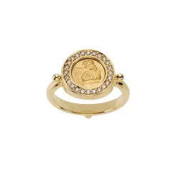Brand new 😀 Temple St. Clair 18K Yellow Gold Angel Ring With Pavé Diamonds White/gold ⭐