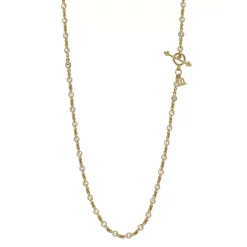 Cheap 🌟 Temple St. Clair 18K Yellow Gold Classic Chain With Faceted White Sapphires, 18'' Gold/white 😉