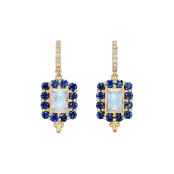 Best Sale โ Temple St. Clair 18K Yellow Gold Color Theory Multi-Gemstone & Diamond Drop Earrings Blue/gold ๐