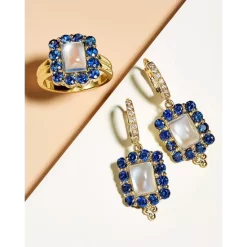 Best Sale ⌛ Temple St. Clair 18K Yellow Gold Color Theory Multi-Gemstone & Diamond Drop Earrings Blue/gold 👍 -Temple St. Clair Elegant Store unnamed file 164