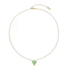 Buy ✨ Temple St. Clair 18K Yellow Gold Turquoise Solitaire Pendant Necklace, 16-18" Blue/gold 😍
