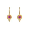 Deals 🧨 Temple St. Clair 18K Yellow Gold Classic Pink Tourmaline & Diamond Drop Earrings Pink/gold ❤️