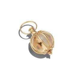 Cheapest 🔔 Temple St. Clair 18K Yellow Gold Diamond Interlocking O Rock Crystal Amulet Pendant - 150th Anniversary Exclusive White/gold 🔥