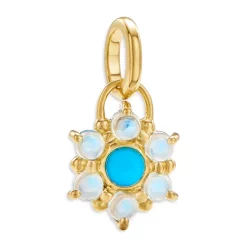Buy ✨ Temple St. Clair 18K Yellow Gold Blue Moonstone & Turquoise Stella Amulet 🎉
