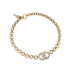 Buy ๐ Temple St. Clair 18K Yellow Gold Diamond Wheel Interlocking O Necklace - 150th Anniversary Exclusive White/gold ๐