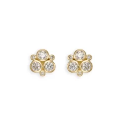 Top 10 ๐ฅ Temple St. Clair 18K Yellow Gold And Diamond Trio Stud Earrings White/gold โจ