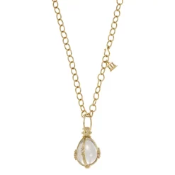 Promo โจ Temple St. Clair Crystal And Diamond Pendant In 18K Yellow Gold ๐