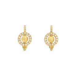 Best Sale 🎉 Temple St. Clair 18K Yellow Gold Diamond Orbit Drop Earrings 🔔