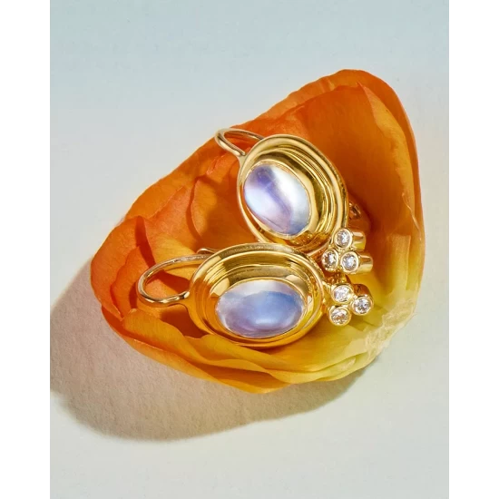 Cheapest ๐คฉ Temple St. Clair 18K Yellow Gold Small Classic Oval Earrings With Blue Moonstone & Diamonds Blue/gold ๐งจ 5 Cheapest ๐คฉ Temple St. Clair 18K Yellow Gold Small Classic Oval Earrings With Blue Moonstone & Diamonds Blue/gold ๐งจ - Image 3