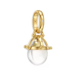 Best Pirce 🛒 Temple St. Clair 18K Yellow Gold Crystal Granulated Amulet Pendant White/gold 🌟