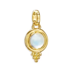 Best deal 🎁 Temple St. Clair 18K Yellow Gold Classic Blue Moonstone & Diamond Pendant White/gold ⭐