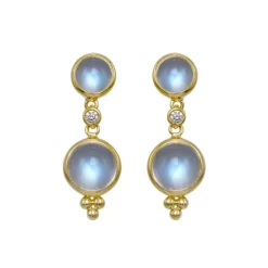 Cheap ❤️ Temple St. Clair Double Drop Earrings With Royal Blue Moonstone And Diamonds In 18K Yellow Gold Blue/gold 👏 -Temple St. Clair Elegant Store unnamed file 249