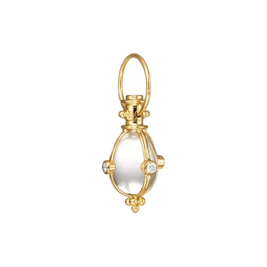 Best Pirce ๐ Temple St. Clair 18K Classic Amulet Pendant With Oval Rock Crystal And Diamond Clear/gold ๐งจ 3 Best Pirce ๐ Temple St. Clair 18K Classic Amulet Pendant With Oval Rock Crystal And Diamond Clear/gold ๐งจ