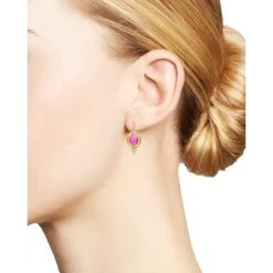 Flash Sale 🔔 Temple St. Clair 18K Yellow Gold Classic Pink Tourmaline & Diamond Drop Earrings 🤩 -Temple St. Clair Elegant Store unnamed file 255