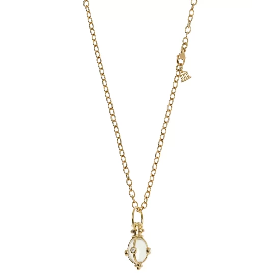 Best Pirce ๐ Temple St. Clair 18K Classic Amulet Pendant With Oval Rock Crystal And Diamond Clear/gold ๐งจ 4 Best Pirce ๐ Temple St. Clair 18K Classic Amulet Pendant With Oval Rock Crystal And Diamond Clear/gold ๐งจ - Image 2
