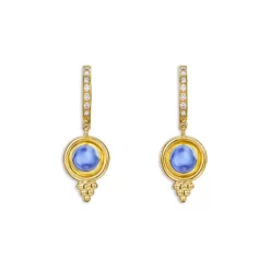 Coupon ✨ Temple St. Clair 18K Yellow Gold Classic Iolite & Diamond Drop Earrings Blue/gold 😉