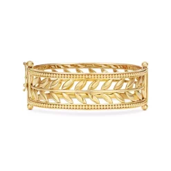 Cheapest 🔔 Temple St. Clair 18K Yellow Gold Classic Openwork Vine Bangle Bracelet 👏