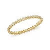 Promo 👏 Temple St. Clair 18K Yellow Gold Eternity Diamond Trio Bangle Bracelet White/gold 🧨