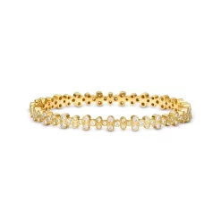 Promo 👏 Temple St. Clair 18K Yellow Gold Eternity Diamond Trio Bangle Bracelet White/gold 🧨 -Temple St. Clair Elegant Store unnamed file 273