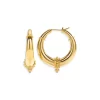 Brand new 🔥 Temple St. Clair 18K Yellow Gold Florence86 Beaded Hellenistic Hoop Earrings 🛒 -Temple St. Clair Elegant Store unnamed file 288