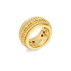 Outlet ✨ Temple St. Clair 18K Yellow Gold Celestial Diamond Sassini Band White/gold 🛒