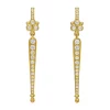 Buy 😍 Temple St. Clair 18K Yellow Gold Classic Diamond Baton Drop Earrings 👏