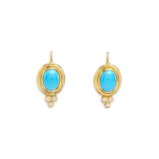 Cheap ๐ฅฐ Temple St. Clair 18K Yellow Gold Classic Temple Drop Earrings With Turquoise & Diamonds โญ 3 Cheap ๐ฅฐ Temple St. Clair 18K Yellow Gold Classic Temple Drop Earrings With Turquoise & Diamonds โญ