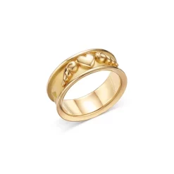 Buy 🛒 Temple St. Clair 18K Yellow Gold Heart & Wings Band 🎁