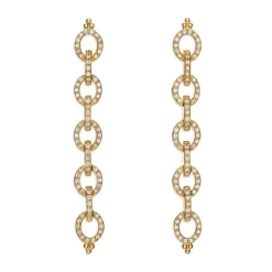 Best reviews of 👍 Temple St. Clair 18K Yellow Gold Celestial Diamond Circle Drop Earrings 🧨
