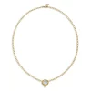 Cheap ⌛ Temple St. Clair 18K Yellow Gold Classic Blue Moonstone & Diamond Pendant Necklace, 16-18" 🔥