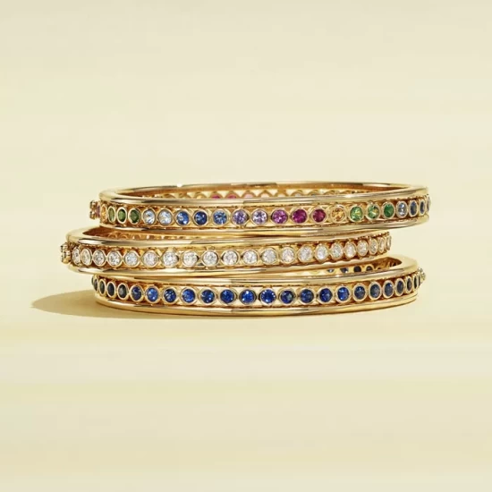 Top 10 🤩 Temple St. Clair 18K Yellow Gold Celestial Diamond Eternity Bangle Bracelet White/gold ✨ 7 Top 10 🤩 Temple St. Clair 18K Yellow Gold Celestial Diamond Eternity Bangle Bracelet White/gold ✨ - Image 5