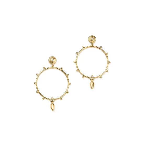 Discount โ๏ธ Temple St. Clair 18K Yellow Gold Circle Anfora Diamond Earrings ๐ 3 Discount โ๏ธ Temple St. Clair 18K Yellow Gold Circle Anfora Diamond Earrings ๐