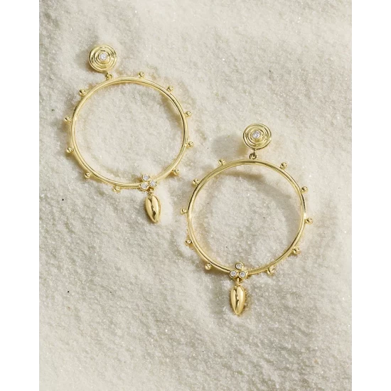 Discount โ๏ธ Temple St. Clair 18K Yellow Gold Circle Anfora Diamond Earrings ๐ 6 Discount โ๏ธ Temple St. Clair 18K Yellow Gold Circle Anfora Diamond Earrings ๐ - Image 4