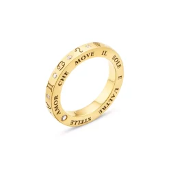 Discount 🎉 Temple St. Clair 18K Yellow Gold Celestial Diamond Zodiac Message Band 🔥