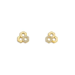 Best deal ๐ฅฐ Temple St. Clair 18K Yellow Gold Beehive Diamond Stud Earrings โญ