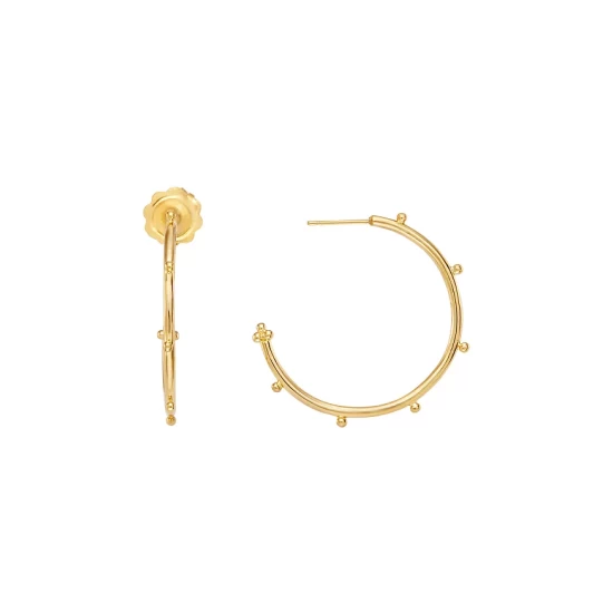 Deals ๐ฏ Temple St. Clair 18K Yellow Gold Medium Granulated Hoop Earrings โค๏ธ 3 Deals ๐ฏ Temple St. Clair 18K Yellow Gold Medium Granulated Hoop Earrings โค๏ธ