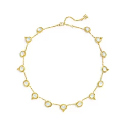Cheapest ✨ Temple St. Clair 18K Yellow Gold Classic Moonstone & Diamond Collar Necklace, 15-18" White/gold 😍