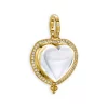 Promo 😉 Temple St. Clair 18K Yellow Gold Classic Crystal & Pavé Diamond Heart Pendant White/gold 🧨
