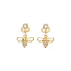Top 10 😍 Temple St. Clair 18K Yellow Gold Bee Diamond Drop Earrings 😍