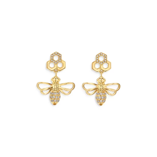 Top 10 ๐ Temple St. Clair 18K Yellow Gold Bee Diamond Drop Earrings ๐ 3 Top 10 ๐ Temple St. Clair 18K Yellow Gold Bee Diamond Drop Earrings ๐