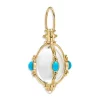 New 😀 Temple St. Clair 18K Yellow Gold Blue Moonstone, Turquoise & Crystal Amulet 🌟 -Temple St. Clair Elegant Store unnamed file 387