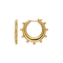 Outlet 🔥 Temple St. Clair 18K Yellow Gold Classic Medium Yoga Hoop Earrings 🛒