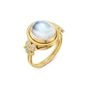 Promo 😀 Temple St. Clair 18K Yellow Gold Classic Blue Moonstone & Diamond Bezel Ring White/gold 🔔 -Temple St. Clair Elegant Store unnamed file 399