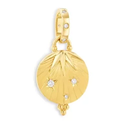 Temple St. Clair Elegant Store 11 New ๐คฉ Temple St. Clair 18K Yellow Gold Celestial Diamond Armor Pendant ๐ฅ