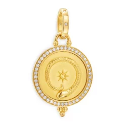 Temple St. Clair Elegant Store 7 Best Sale ๐ Temple St. Clair 18K Yellow Gold Terra Diamond Disc Pendant ๐