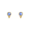 Top 10 👍 Temple St. Clair 18K Yellow Gold Iolite Piccolo Stud Earrings - 100% Exclusive Blue/gold 🎁