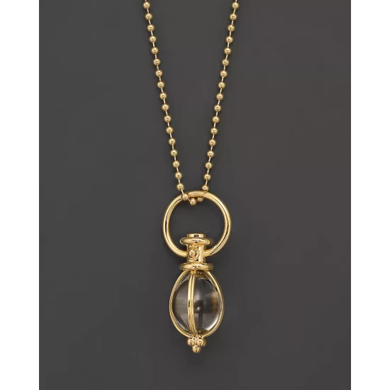 Cheapest ๐ Temple St. Clair Oval Crystal Amulet In 18K Yellow Gold Clear/gold ๐ 5 Cheapest ๐ Temple St. Clair Oval Crystal Amulet In 18K Yellow Gold Clear/gold ๐ - Image 3