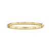 Best Pirce 👍 Temple St. Clair 18K Yellow Gold Diamond Granulated Bangle Bracelet 🥰